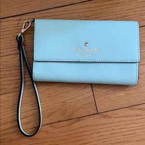 Brand new blue kate spade wristlet